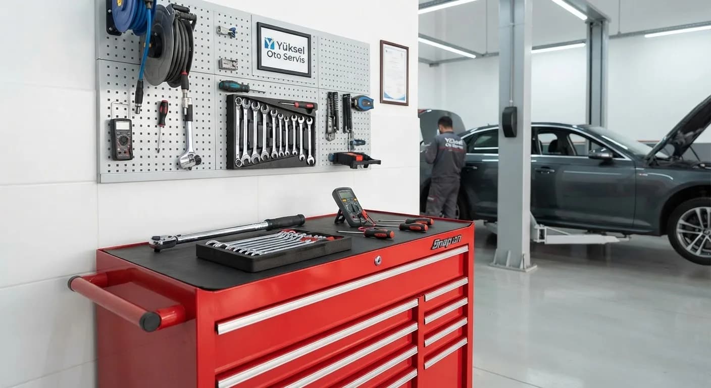 Yüksel Oto Servis Ostim atölyesinde çift kabin araç bakımı